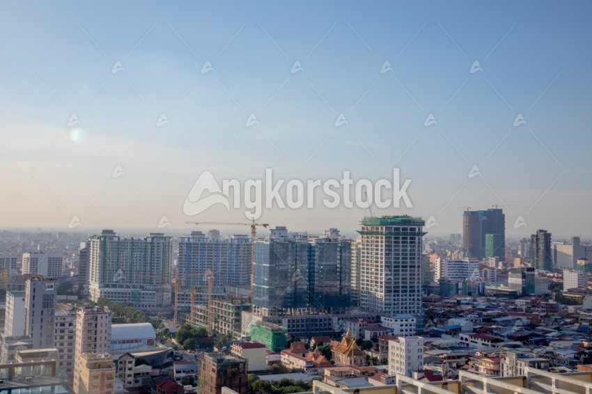 Phnom Penh city overview day time