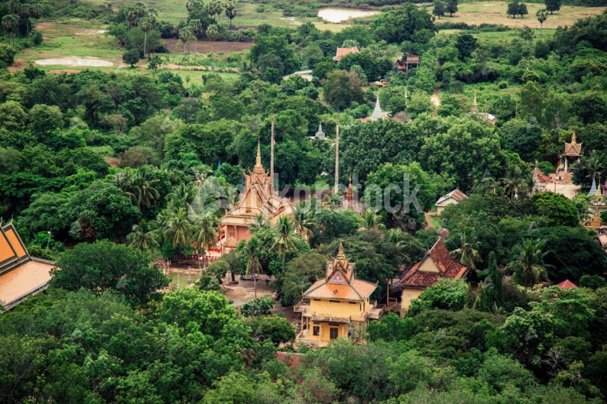 Khmer Pagoda front overview